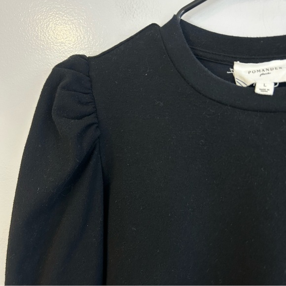 Pomander Place Black Vesty Puff Sleeve Mini Dress Size Large - Picture 4 of 10